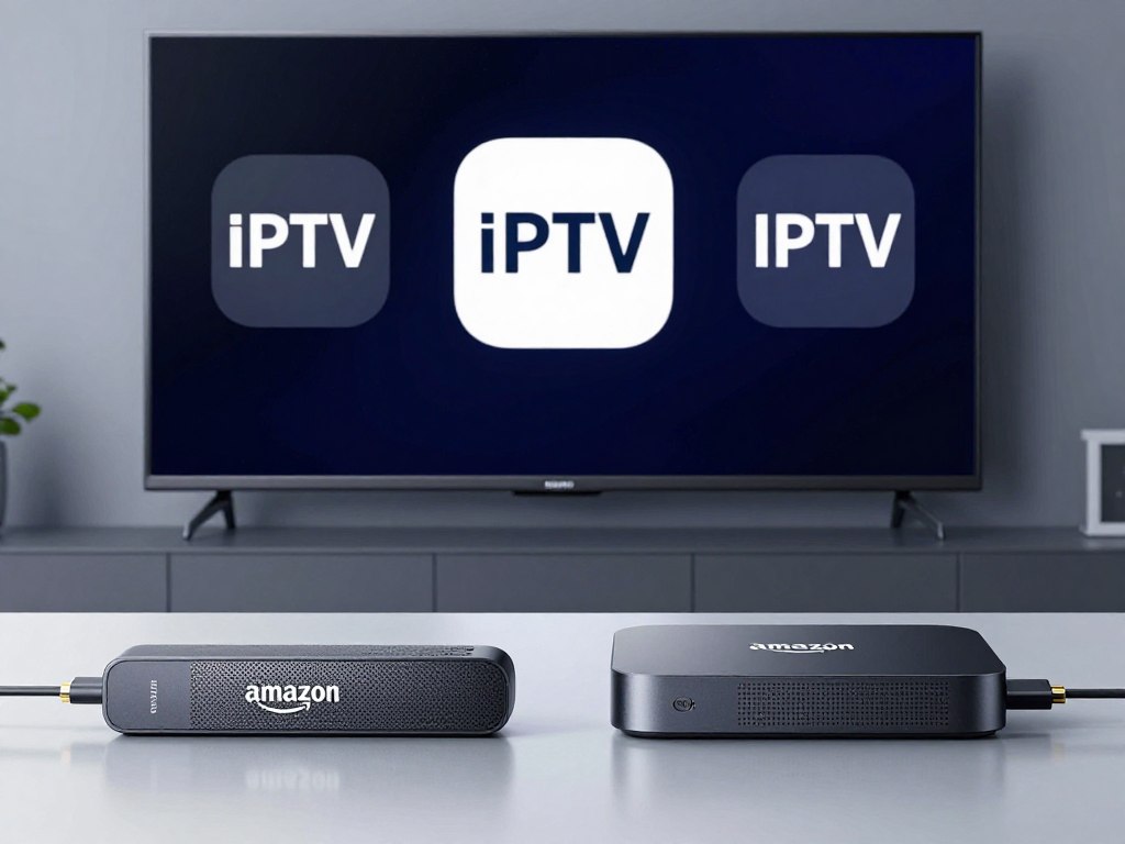 Amazon Fire Stick and Android Box devices with IPTV apps installed