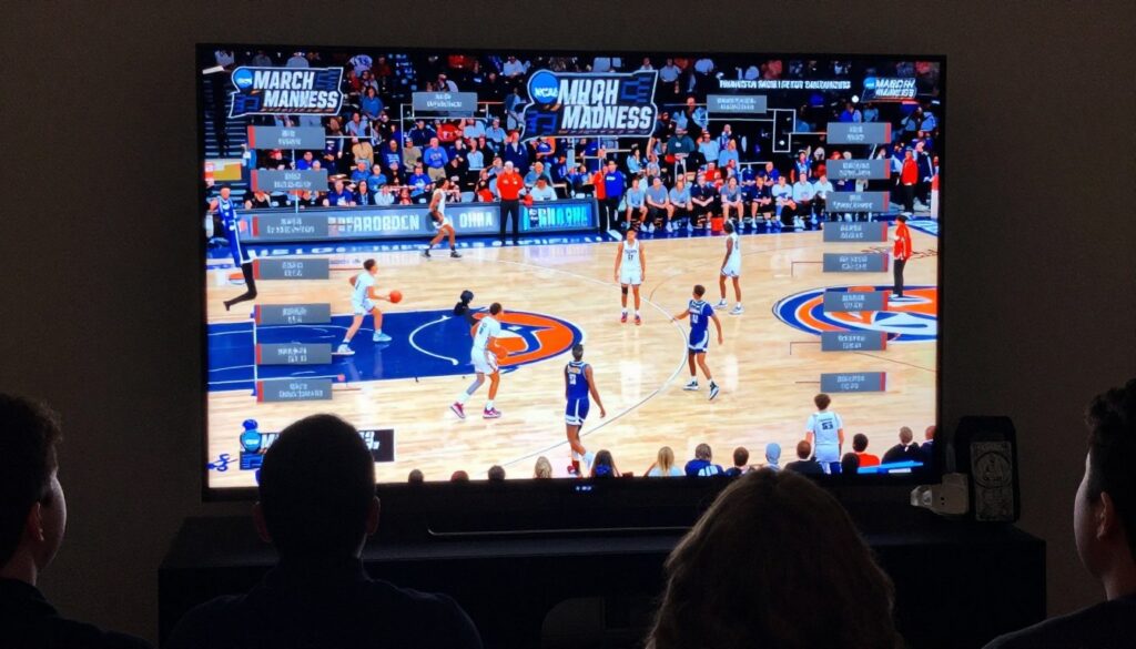 College basketball March Madness tournament streaming on IPTV platform