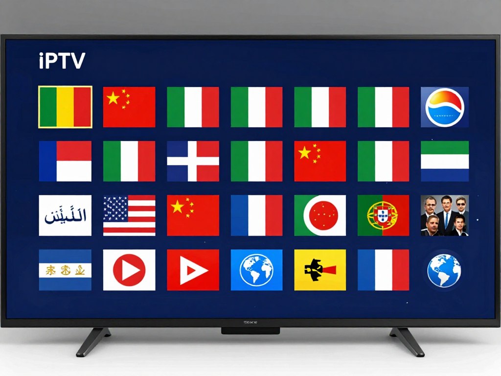 International IPTV channels showing multiple language options