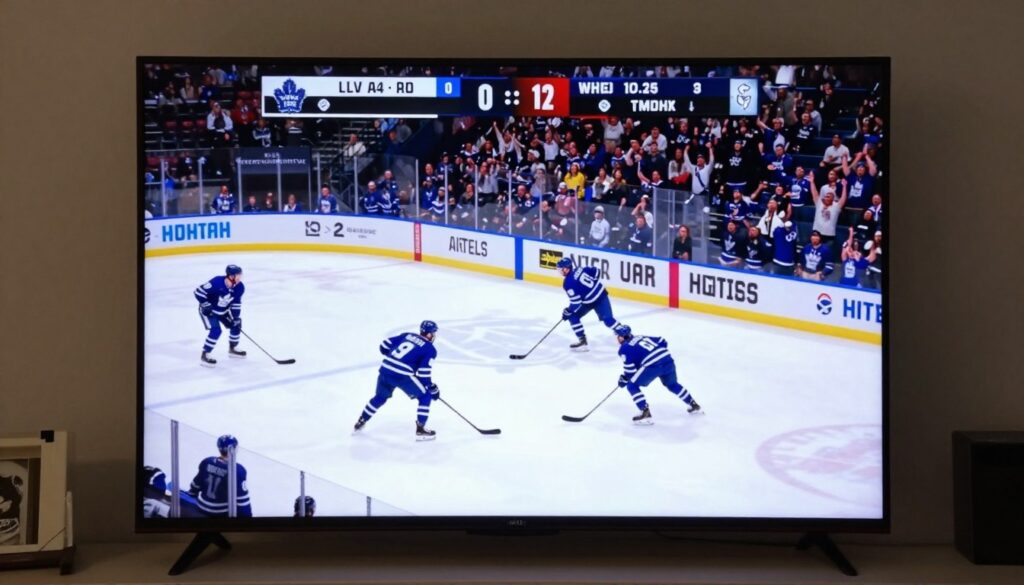 Live NHL hockey game streaming in HD quality on IPTV service