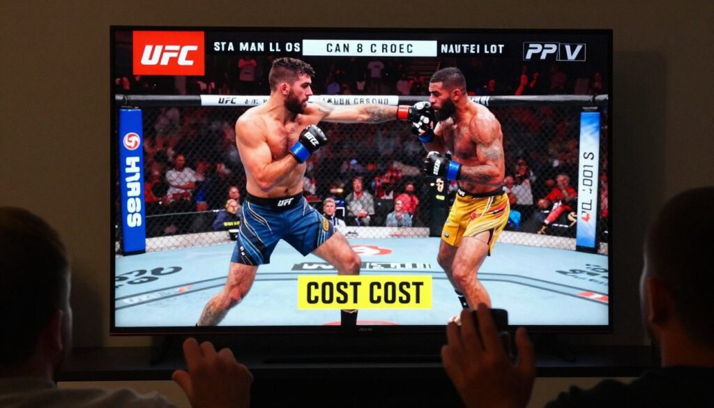 UFC fight night event streaming live on IPTV service without additional PPV charges