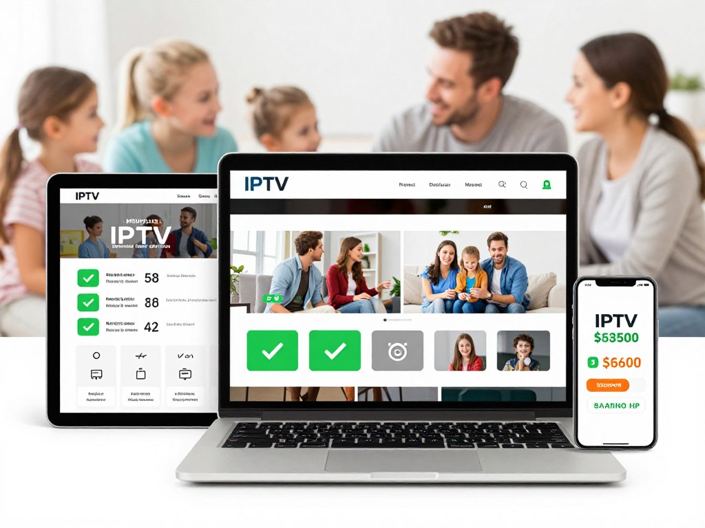 Budget-friendly IPTV service showing value pricing and features