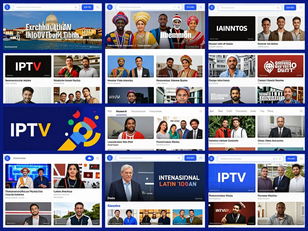 International IPTV channels showing diverse global content