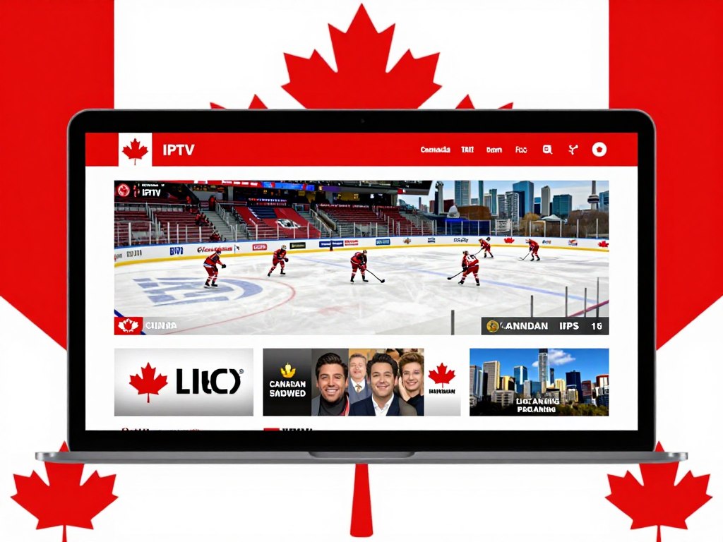 Regional Canadian IPTV service showing local content