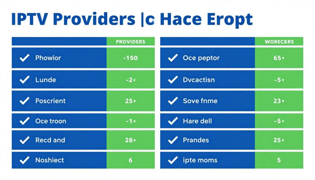 iptv service comparison chart canada