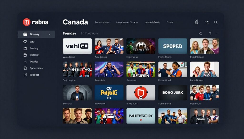 premium iptv canada interface dashboard
